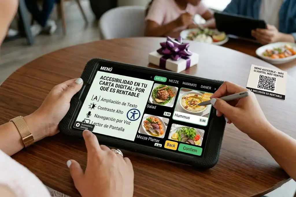 Accesibilidad en tu Carta Digital: Por qué es rentable (y legal)