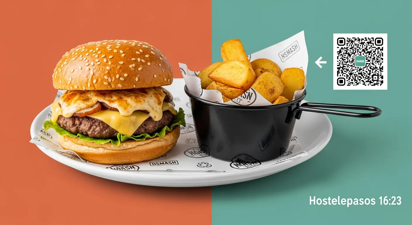 Carta digital para hamburguesería y smash burger: rápida, visual y sin fricción