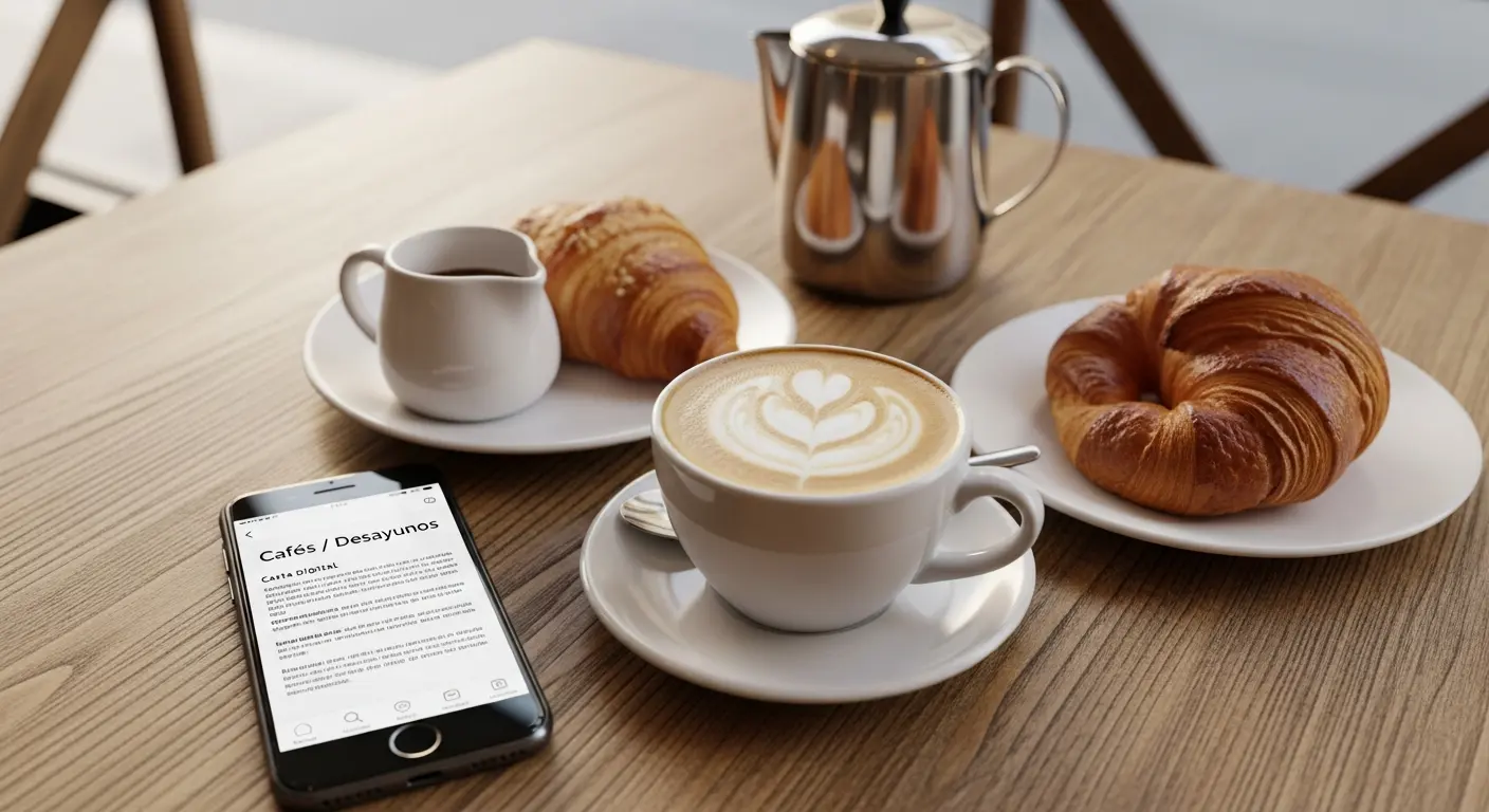 Carta digital para cafetería: lo que hace falta y lo que sobra