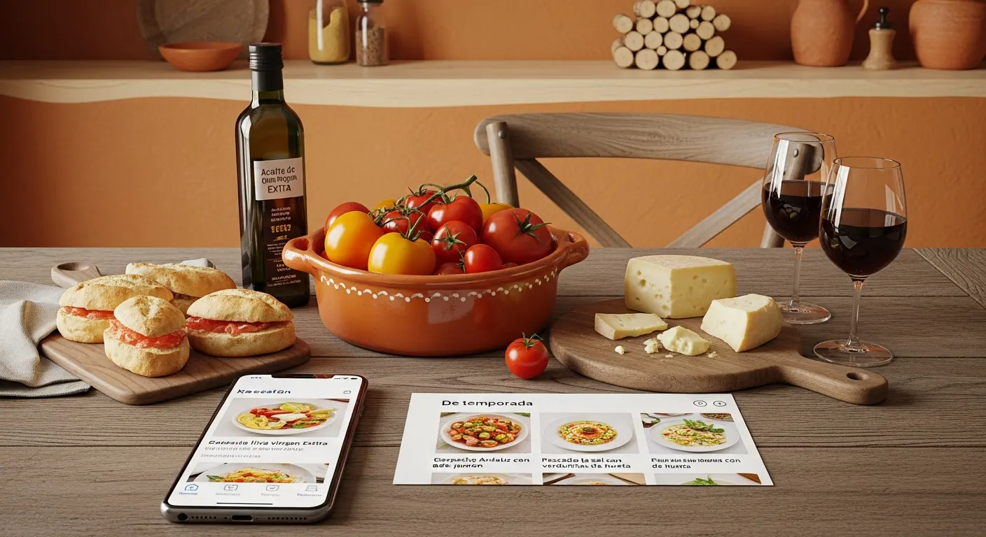 Carta digital para restaurante de cocina mediterránea: producto, temporada y storytelling