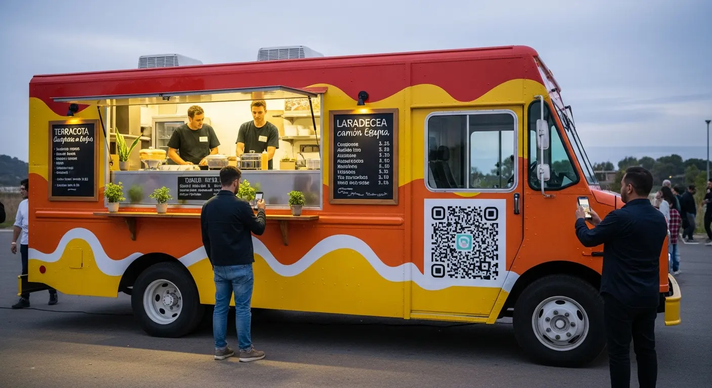 Carta digital para food truck: cola corta, sin papeles y actualización en directo