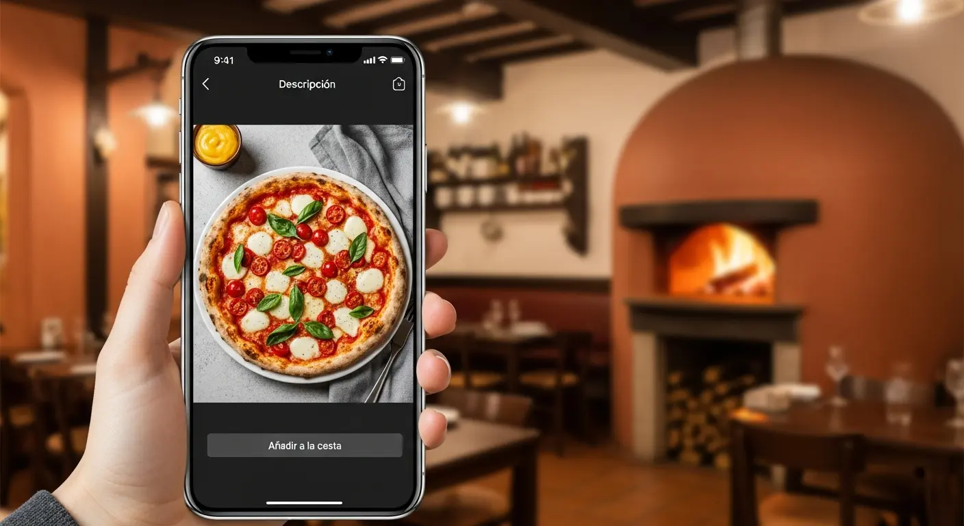 Carta digital para pizzería: cómo enseñar bien la pizza (y vender los extras)