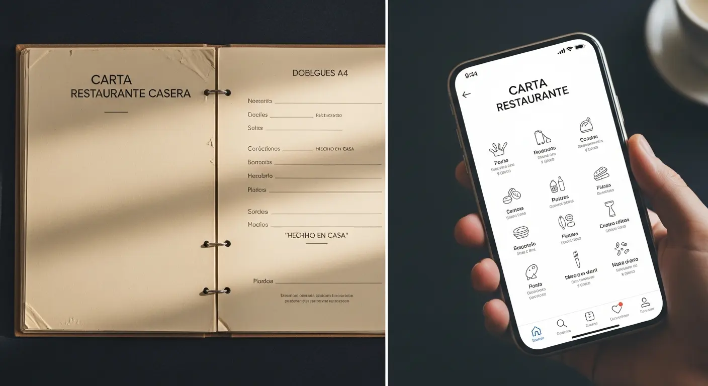 Carta digital QR gratis vs de pago: qué te ahorras y qué pierdes