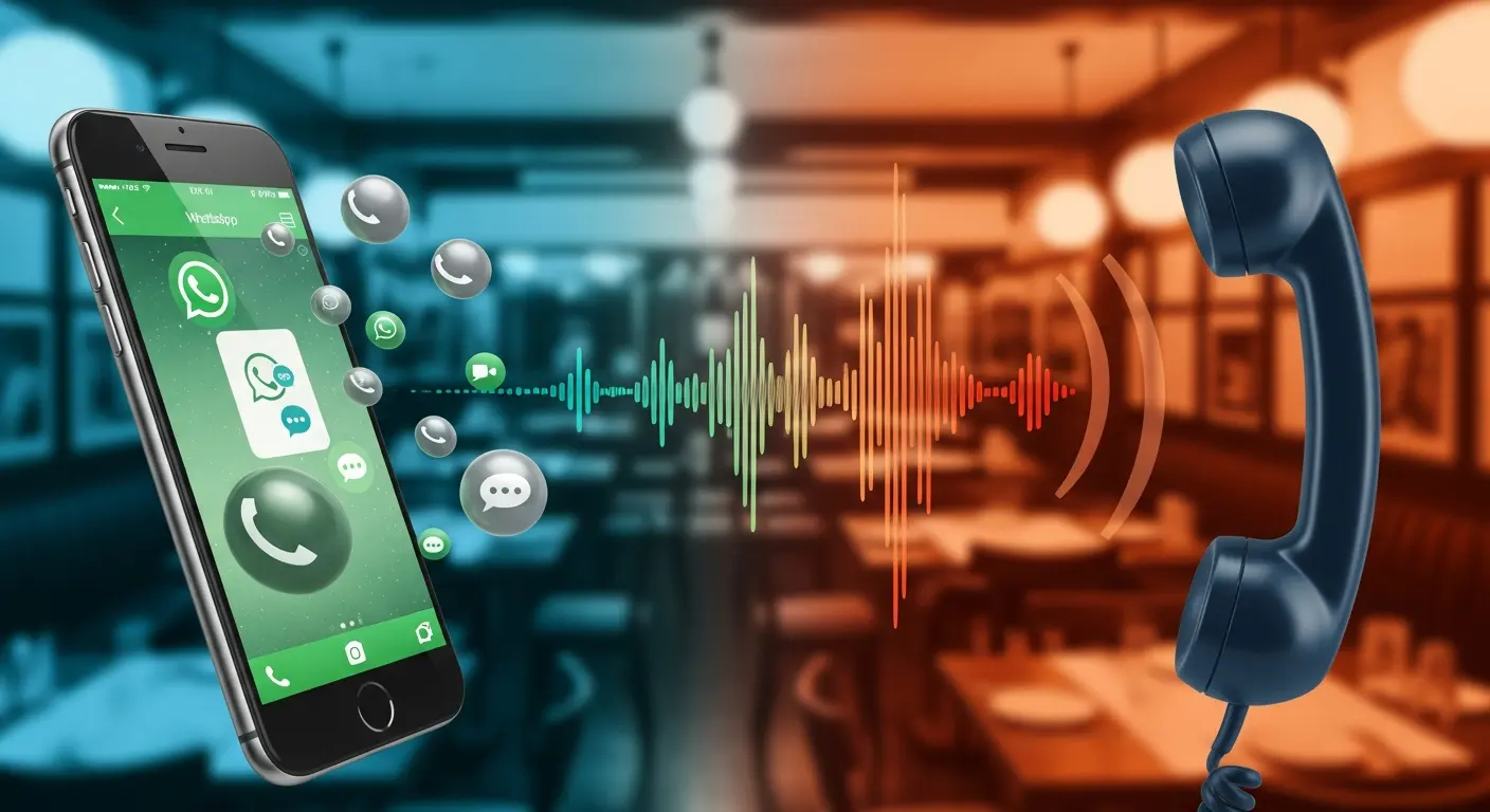 EatsQR vs Bookline: IA por WhatsApp vs IA por voz, ¿cuál te conviene?