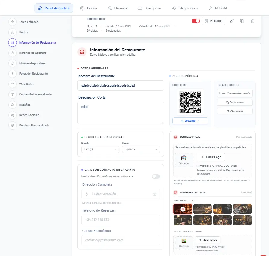 Descargar QR desde Información