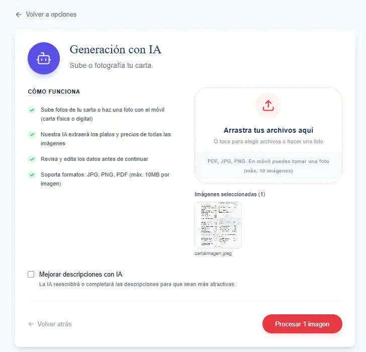 Botón Procesar Imagen
